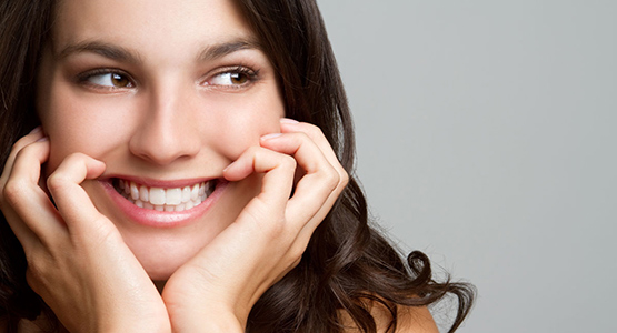 Cosmetic dentistry and young woman